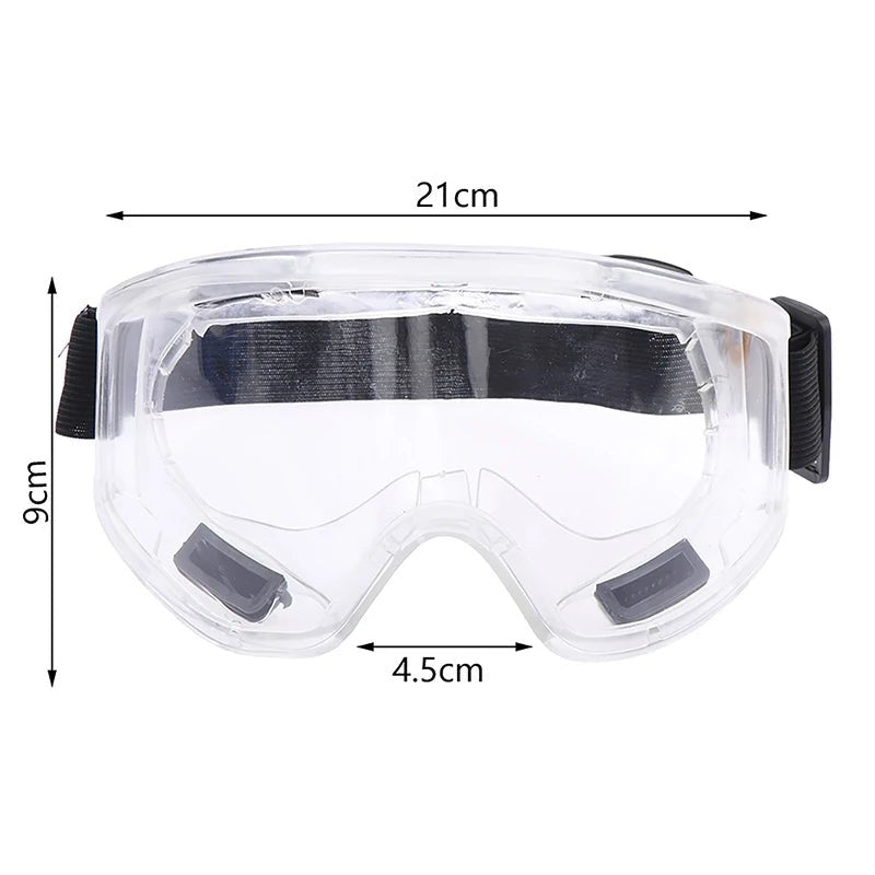 High-quality BACKUPMYFILESNOW.COM safety goggles with clear lenses, anti-splash dust-proof eye protection for industrial and lab work.