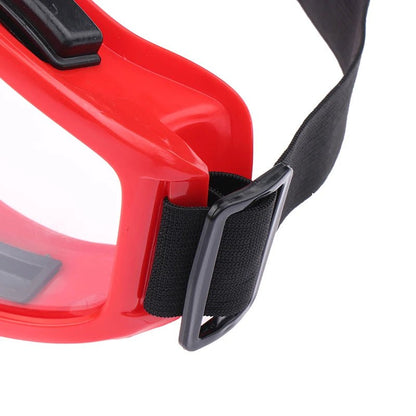 Clear lens safety goggles by BACKUPMYFILESNOW.COM® with anti-splash, dust-proof design for lab and industrial eye protection.