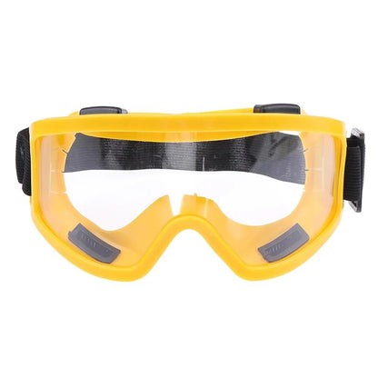 High-quality safety goggles by BACKUPMYFILESNOW.COM® with clear lenses, anti-splash, dust-proof, and eye protection for industrial work.