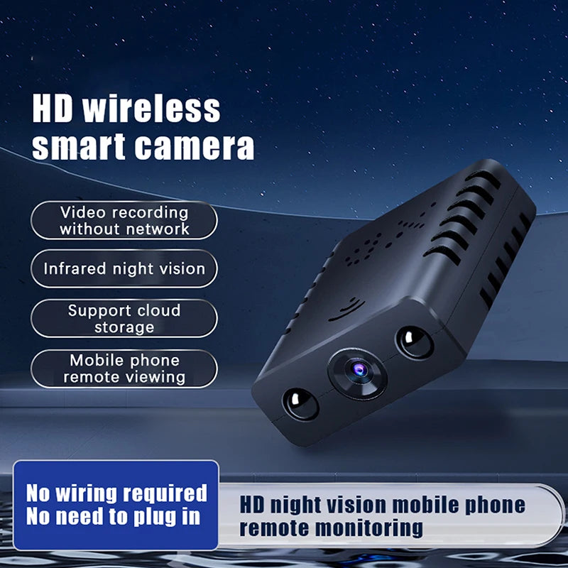 BackupMyFilesNow.com 1080P mini Wi-Fi indoor security camera with app, real-time video, voice for baby and pet monitoring.