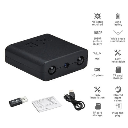 BackupMyFilesNow.com 1080P mini Wi-Fi indoor security camera with real-time video and voice for baby and pet monitoring.