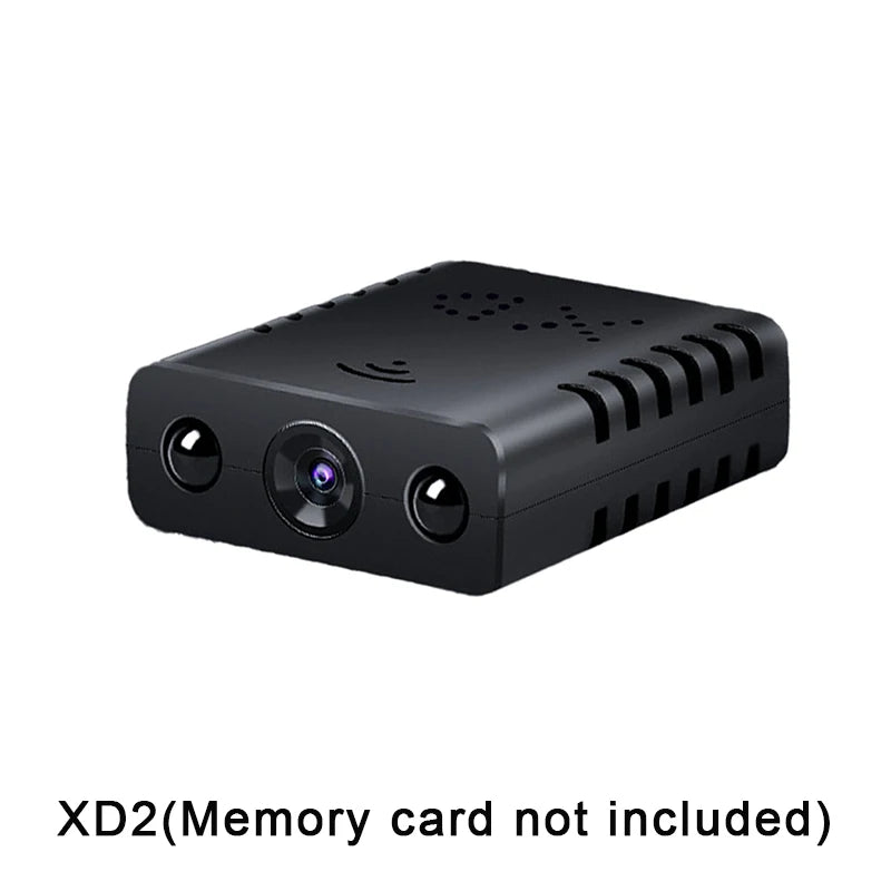 Mini 1080P Wi-Fi indoor security camera by BackupMyFilesNow.com showing a compact home surveillance device with app control and real-time video.