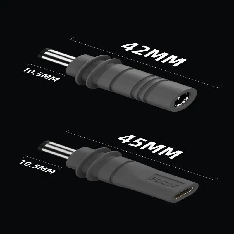 Starlink Mini GEN3 PD 100W USB-C female to DC5521 male power connector for charging and power adapters.