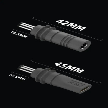 Starlink Mini GEN3 PD 100W USB-C female to DC5521 male power connector for charging and power adapters.