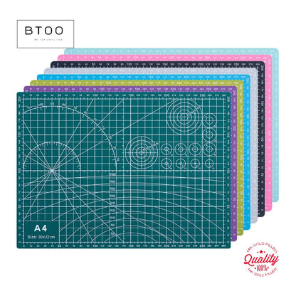 PVC cutting pad in various sizes, ideal for art drawing, patchwork, sewing, and craft projects, providing protective surface.
