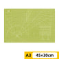 PVC cutting pad in various sizes, ideal for art drawing, patchwork sewing, and craft projects, provides protective surface for creative work.