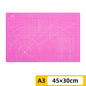 PVC cutting pad in various sizes, ideal for art drawing, patchwork sewing, and craft projects, protective table mat for creative work.