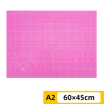 PVC cutting pad in various sizes, ideal for art drawing, patchwork sewing, and craft projects, offers protective surface for crafting.