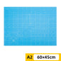 PVC cutting pad in various sizes, ideal for art drawing, patchwork sewing, and craft projects, offering protective surface for table use.