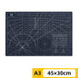 PVC cutting pad in various sizes, ideal for art drawing, patchwork sewing, and craft projects, providing a protective work surface.