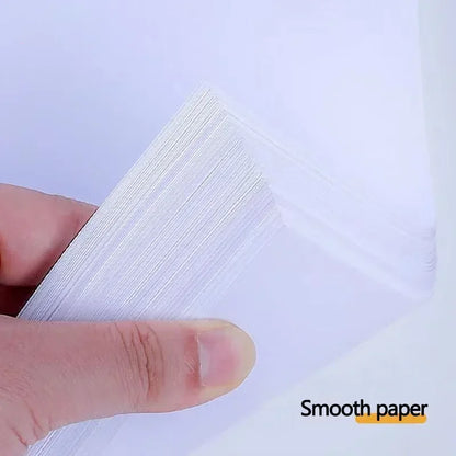A stack of 100 sheets of white A4 printer paper, suitable for office printing, business use, and multi-purpose copying.