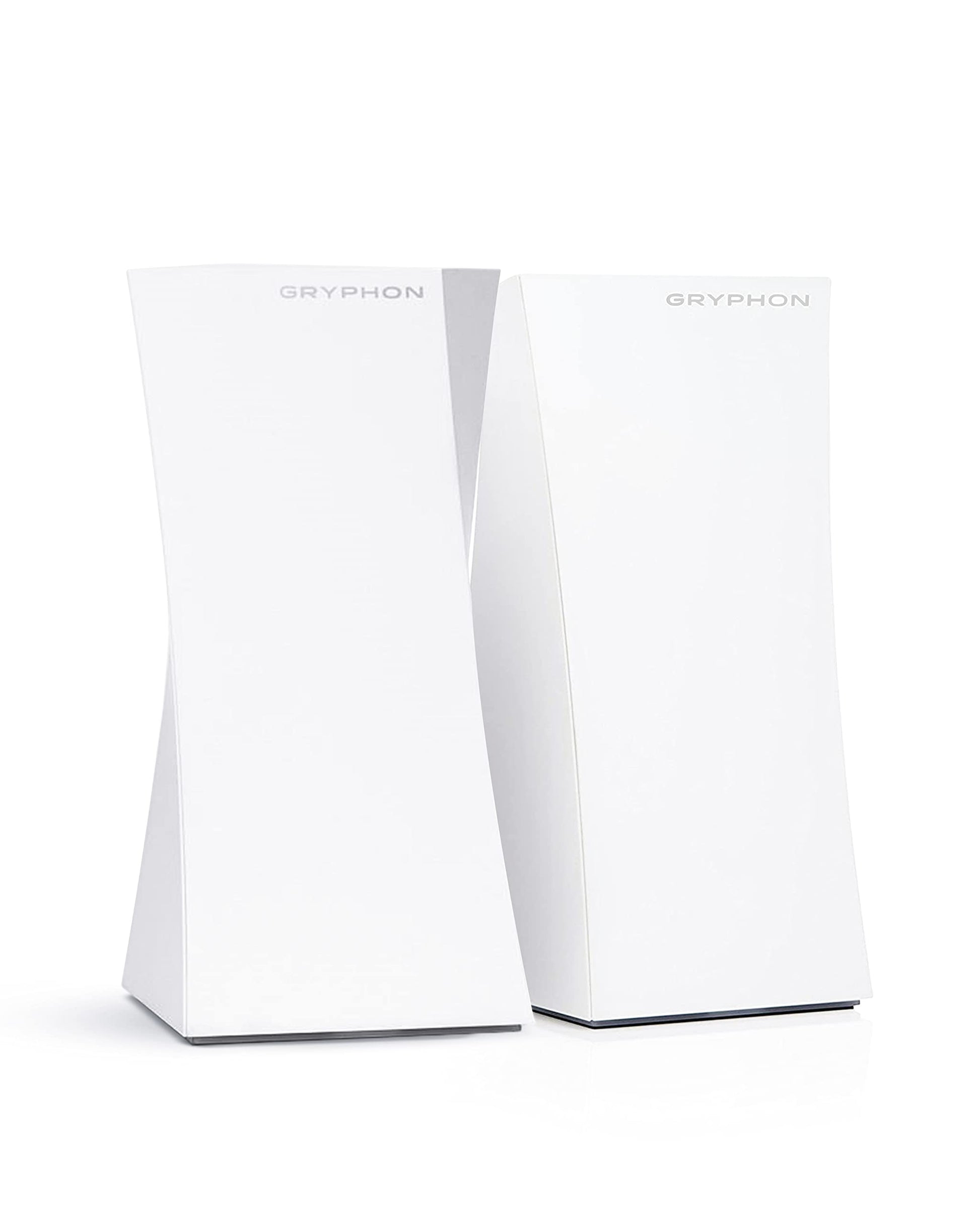 Gryphon Tower Super-Fast Mesh WiFi Router 2-Pack with advanced security, parental controls, tri-band, 3 Gbps, full home coverage.