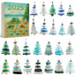 Acrylic Blind Box Christmas Decorations by BACKUPMYFILESNOW.COM® in clear acrylic with festive holiday designs.