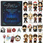 Acrylic Christmas decorations in a blind box by BACKUPMYFILESNOW.COM®, featuring colorful holiday-themed ornaments and festive designs.