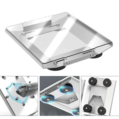 Aluminum magnetic roof mount bracket for Starlink Mini, with suction cup, portable car mounting kit, by BACKUPMYFILESNOW.COM®.