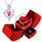 Silver Christmas necklace jewelry gift box set from BACKUPMYFILESNOW.COM®, featuring a festive pendant in an elegant packaging.