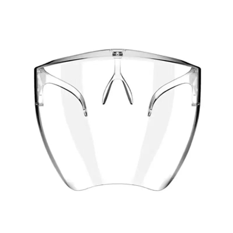 High-definition transparent full face protective mask with anti-fog and anti-splash features, designed for high visibility and safety.