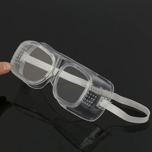BackupMyFilesNow® safety goggles over glasses with clear scratch-resistant lenses, suitable for nurses, workers, architects, men and women.