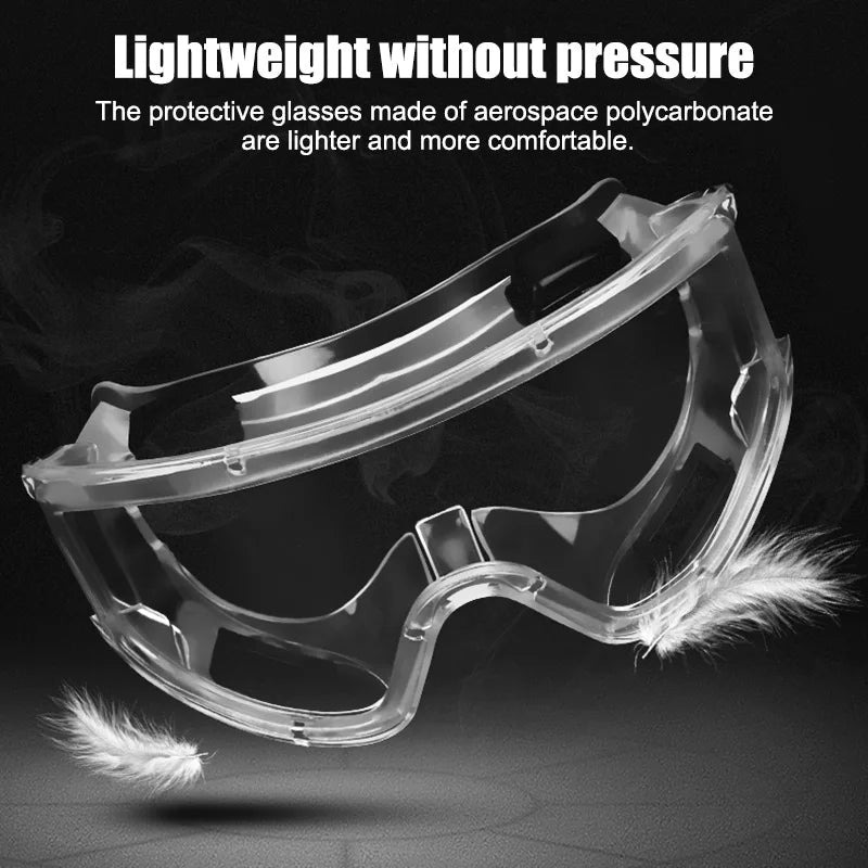 Backupmyfilesnow® safety goggles over glasses with clear scratch-resistant lenses for nurses, workers, architects, men, and women.