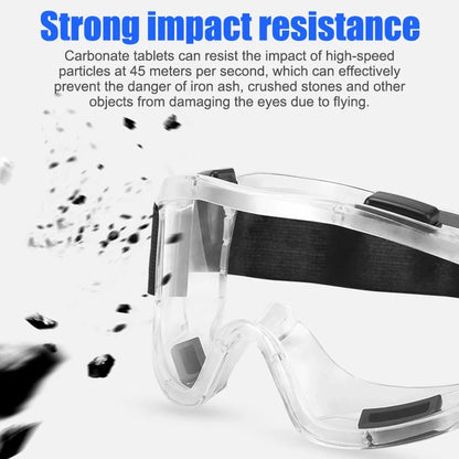 BackupMyFilesNow® safety goggles over glasses with clear scratch-resistant lenses, suitable for nurses, workers, architects, men and women.