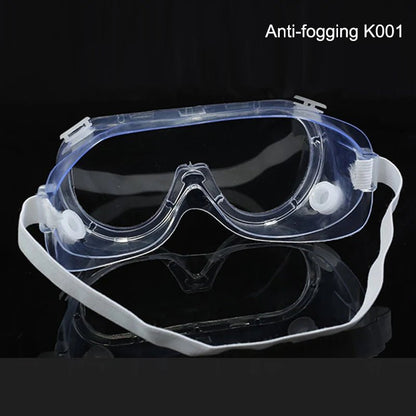 Safety goggles over glasses with clear scratch-resistant lenses, designed for nurses, workers, architects, men, and women by BACKUPMYFILESNOW.COM®
