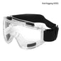 BackupMyFilesNow® safety goggles over glasses with clear scratch-resistant lenses, designed for nurses, workers, architects, men, and women.