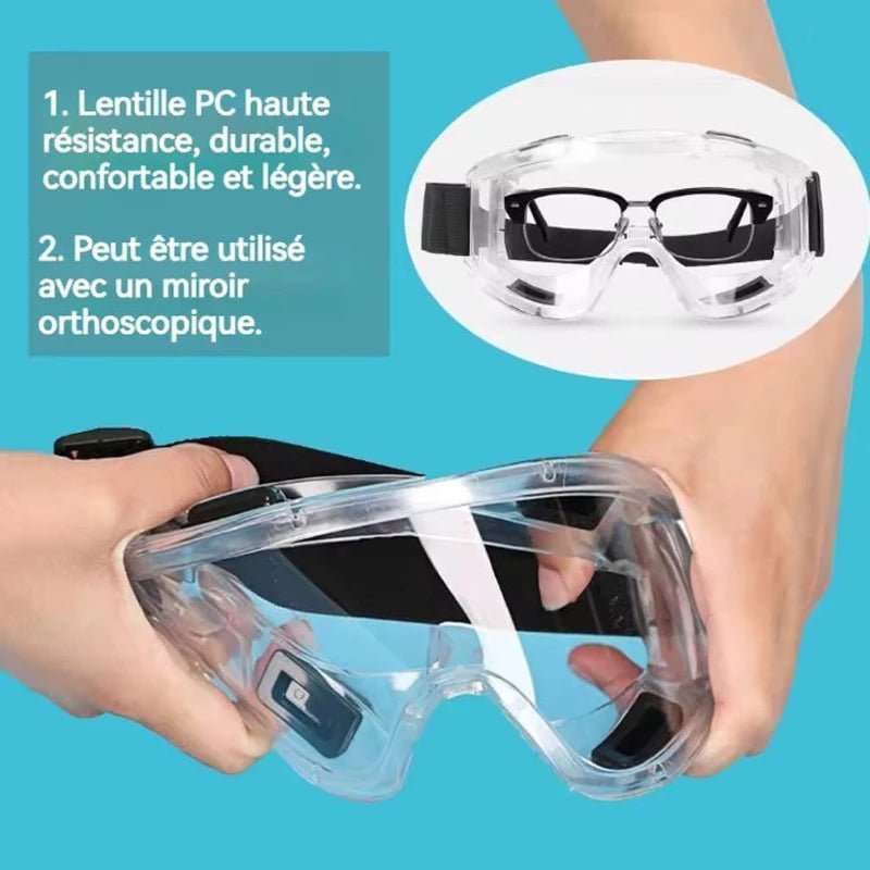 BackupMyFilesNow® anti-fog safety goggles with splash-proof and windproof design, suitable for cycling and equestrian sports.