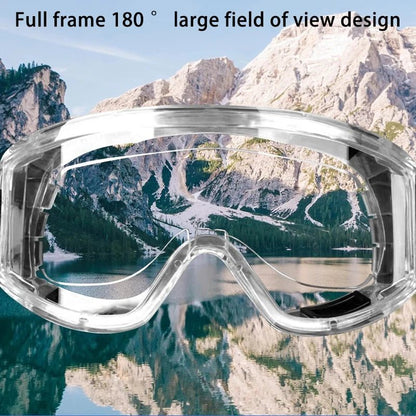 BackupMyFilesNow® anti-fog safety goggles with splash-proof and windproof design, suitable for cycling and equestrian sports.