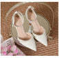 ZAZB brand custom leather high heels for women, apricot color, stylish wedding sandals perfect for brides and special occasions