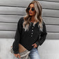 Women's long-sleeved round neck pullover sweater by BACKUPMYFILESNOW.COM®, featuring a trendy, cozy design in soft fabric.