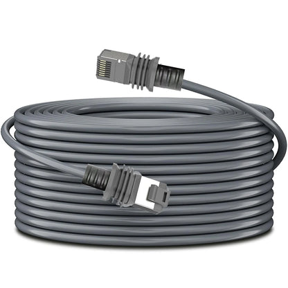 Starlink Gen 3 data cable with RJ45 shielded Ethernet plug, 2000Mbps, extendable wire for reliable internet connection.