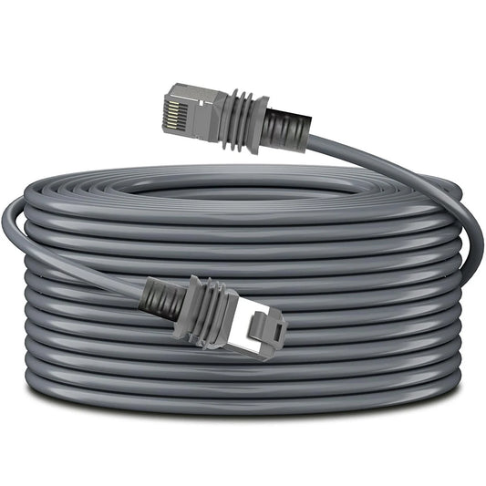 Starlink Gen 3 data cable with RJ45 shielded Ethernet plug, 2000Mbps, extendable wire for reliable internet connection.