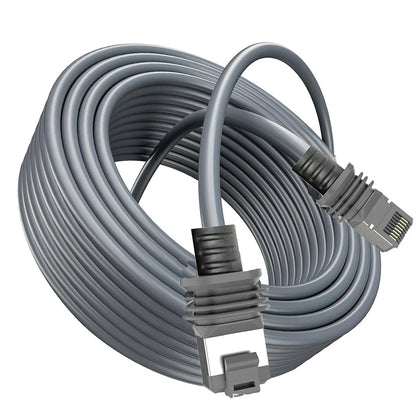 Starlink Gen 3 Ethernet cable with shielded RJ45 plug, 2000Mbps data transfer, used for extending Starlink V3 internet connection.