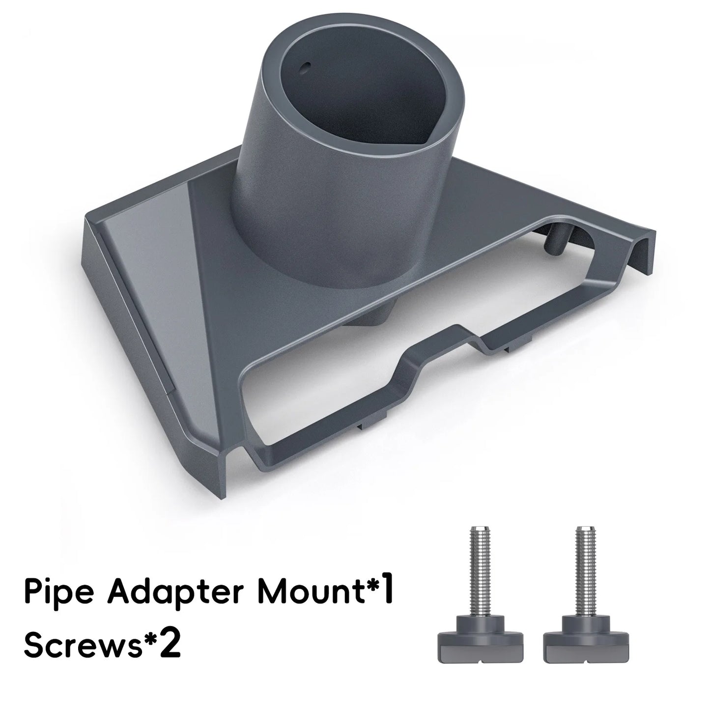 StarLink Gen 3 mount stand with pipe socket and Ethernet cable holder, designed for roof installation and data cable management.