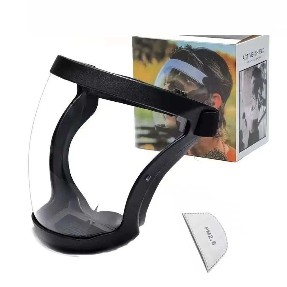 Full face safety goggles and protective mask by BACKUPMYFILESNOW.COM, anti-splash dust mask for men and women, clear protective eyewear