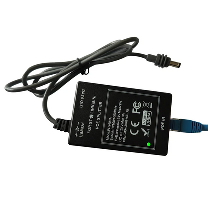 Elect-Industrial 24V DC input POE splitter for Starlink Mini Max, 75W output, 10/100/1000Mbps Ethernet, by BACKUPMYFILESNOW.COM®
