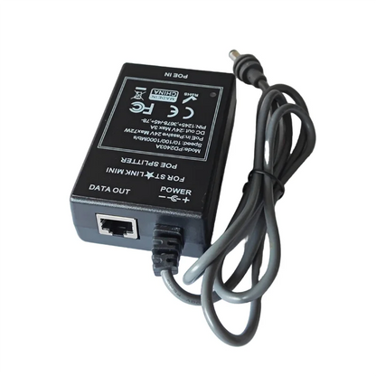 Elect-Industrial 24V DC input PoE splitter for Starlink Mini Max with 75W output, supporting 10/100/1000 Mbps Ethernet, by BACKUPMYFILESNOW.COM®