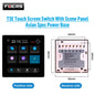 FUERS 4-inch smart wall switch with touch screen, multi-functional T3E scene panel, Zigbee-enabled for intelligent home control