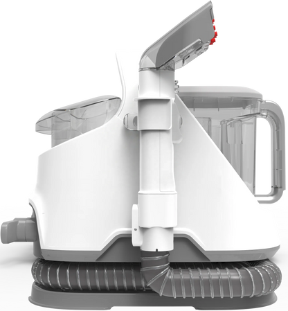 BackupMyFileSnow.com® black household upholstery and commercial professional vacuum steam cleaner for carpets and upholstery.