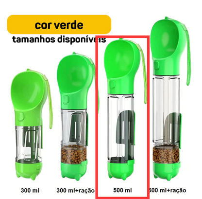 Pet water drinking cup from BACKUPMYFILESNOW.COM®, single-piece, clear plastic design with a spout for easy hydration.