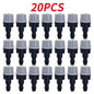 OAISI 20-pack plastic garden watering irrigation misting sprinkler heads with nozzles and tee joints for efficient watering systems