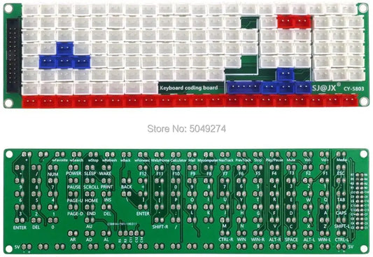 Arcade button controller with USB cable and expansion board for PC arcade games, by BackupMyFilesNow.com
