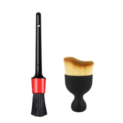 Automotive car cleaning brush kit with detail brushes for interior, rims, and plastic surfaces, by BACKUPMYFILESNOW.COM®.