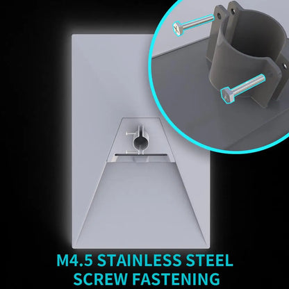 Starlink Gen 3 pipe adapter and pole mount bracket for round tube, ABS material, designed for Starlink V3 roof mount accessories.