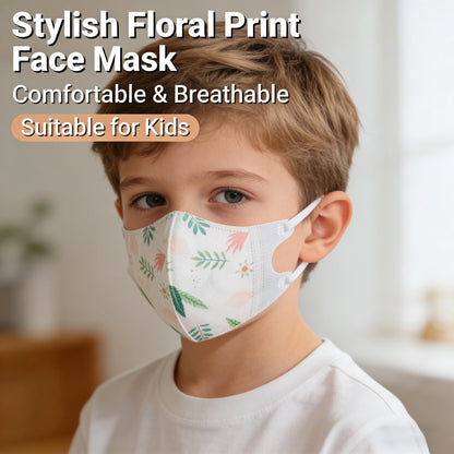 Set of 50-100 kids KN95 face masks with cartoon designs, FPP2 protective 3-layer masks for boys and girls aged 3-12.