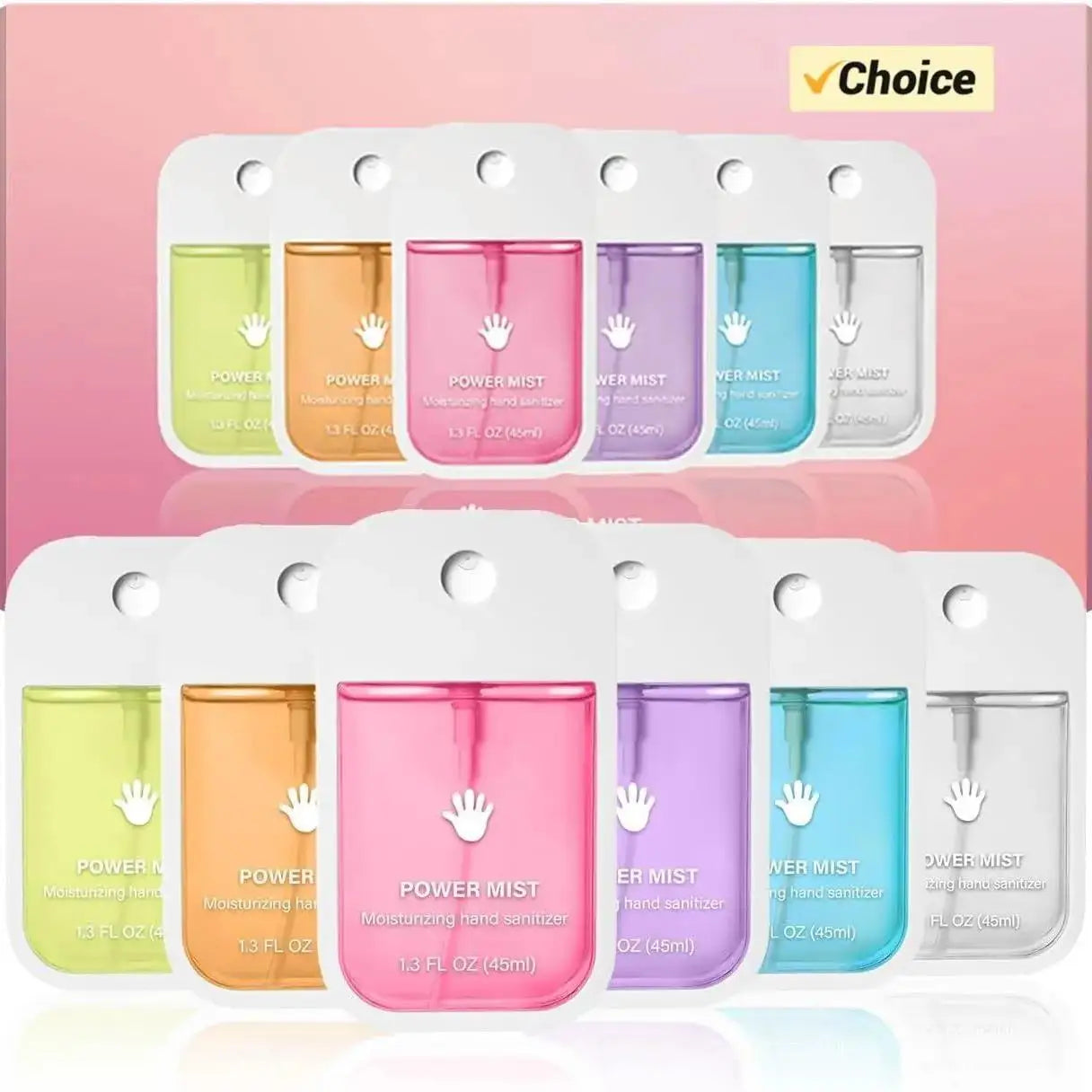 BackupMyFilesNow.com 7-flavor Power Mist Hand Sanitizer spray, portable hydrating hand sanitizer for adults.