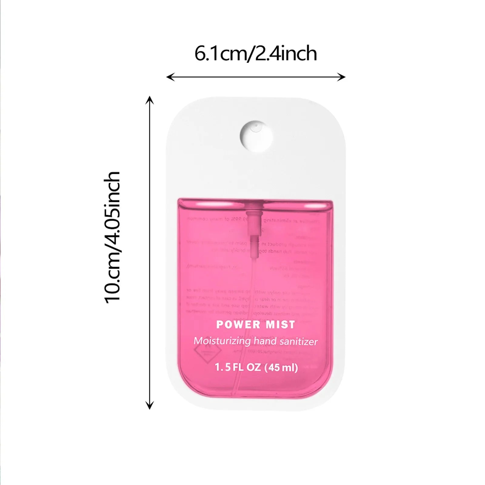 BackupMyFilesNow 7 Flavors Power Mist Hand Sanitizer spray in a portable bottle, hydrating and convenient for adults.