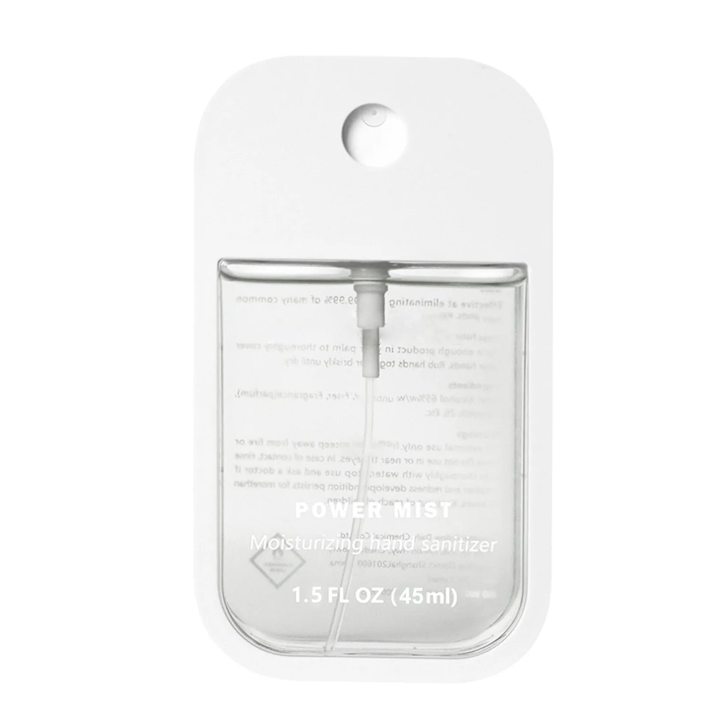Portable Power Mist Hand Sanitizer spray in 7 flavors by BackupMyFilesNow.com, hydrating and convenient for adults.