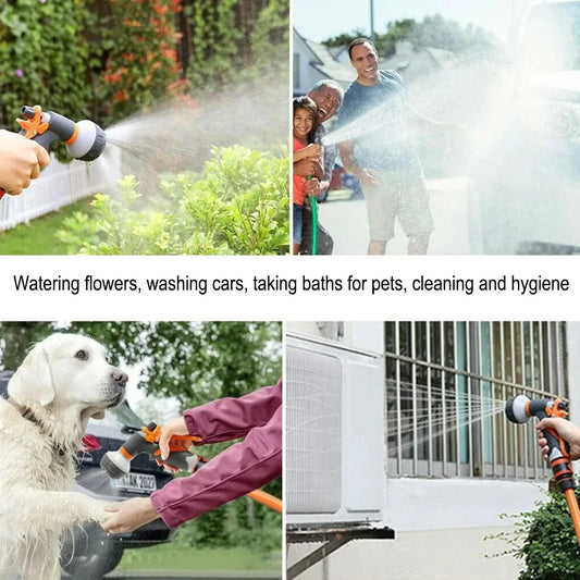 BackupMyFilesNow.com watering water gun and sprinkler head for garden watering, vegetable irrigation, and household water hose.