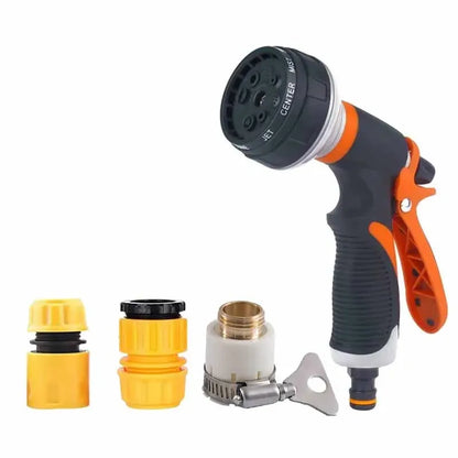 BackupMyFilesNow.com watering water gun with sprinkler head for garden watering, vegetable irrigation, and household watering tasks.